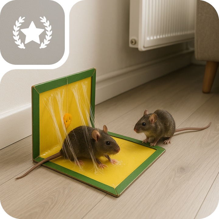 60x PUŁAPKA NA MYSZY SZCZURY MYSZOŁAPKA SILNY KLEJ MOCNA ŁAPKA LEP