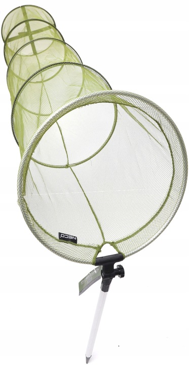 SIATKA WĘDKARSKA SADZYK 1,5M 40CM SZTYCA 4 OBRĘCZ NECO