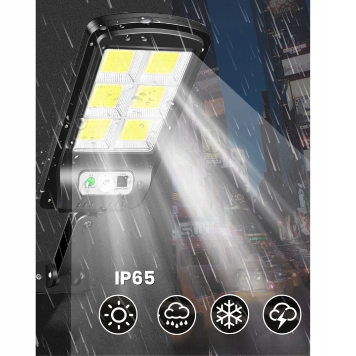 LAMPA SOLARNA LED Z CZUJNIKIEM RUCHU ZMIERZCHU COB