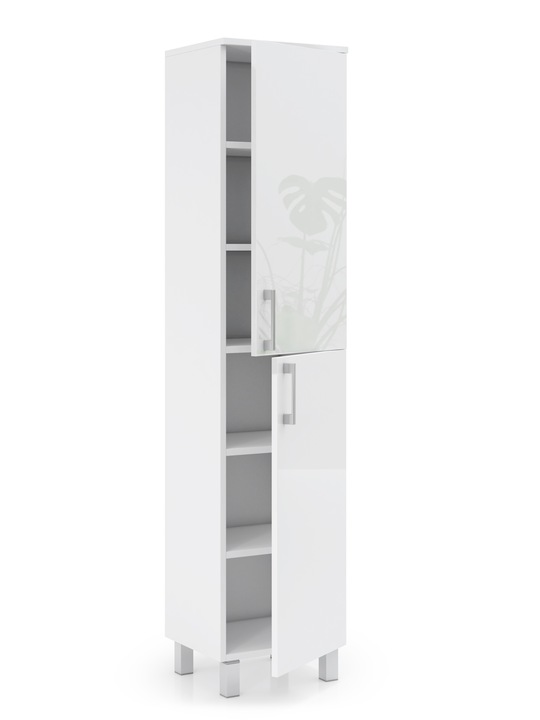 SŁUPEK ŁAZIENKOWY WYSOKI 40CM BIAŁY POŁYSK AKRYL