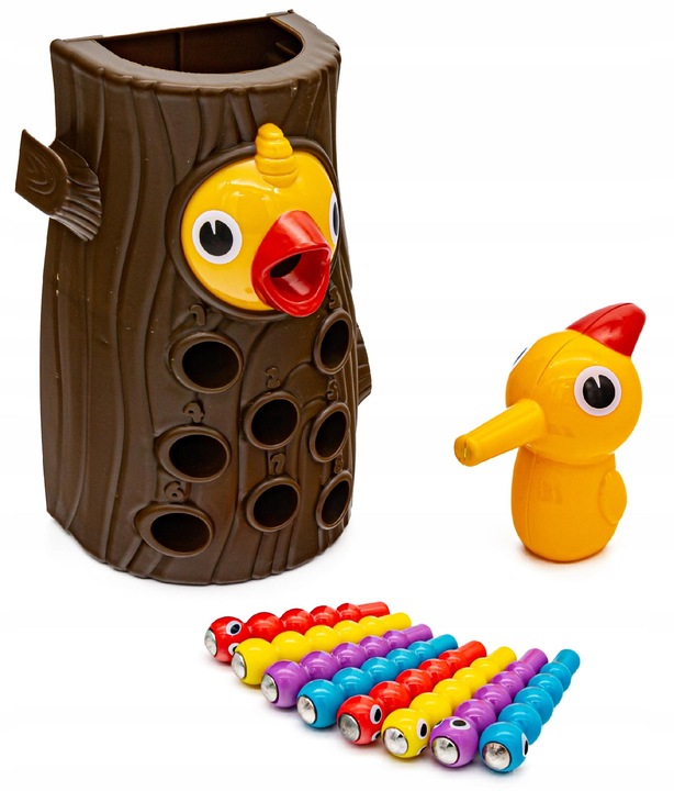 Gra Zręcznościowa Magnetyczna Dzięcioł Robaczki