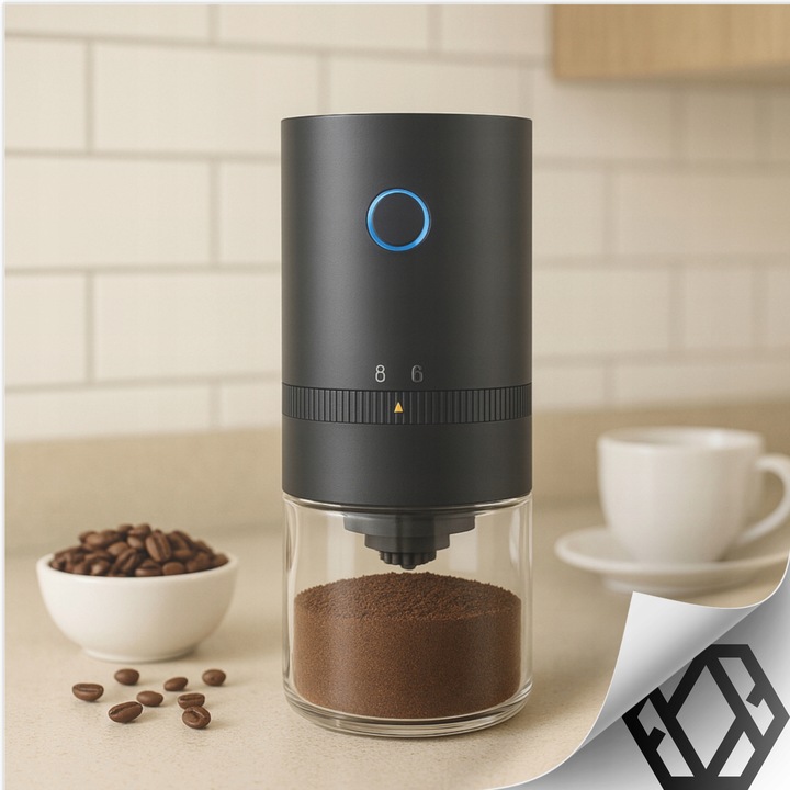 MINI ELEKTRYCZNY MŁYNEK DO MIELENIA KAWY PRZYPRAW PRZENOŚNY WYDAJNY