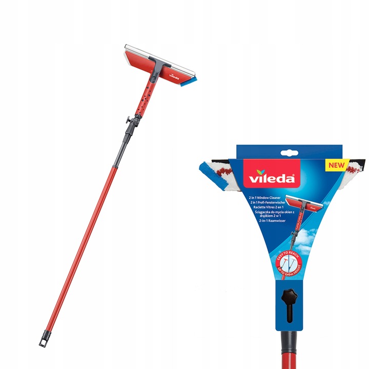 VILEDA ŚCIĄGACZKA DO OKIEN Z DRĄŻKIEM TELESKOPOWYM