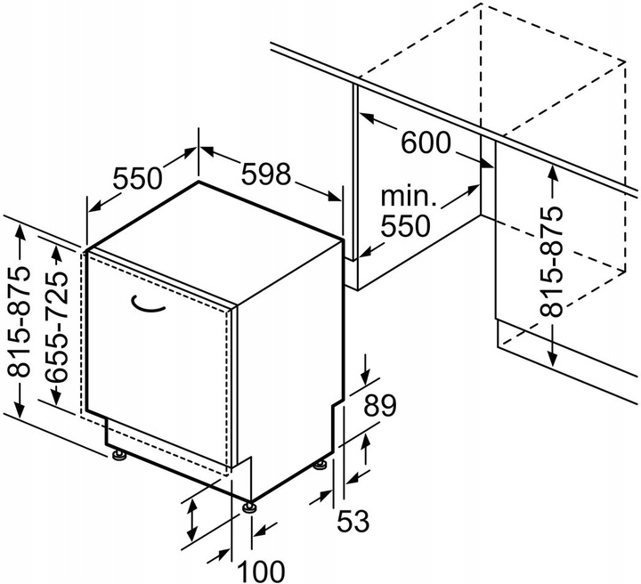 Zmywarka Bosch SMV25EX02E 60 cm 13 kpl 3 szuflada InfoLight AquaStop