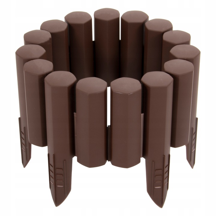 Palisada Ogrodowa Paliki Brąz 2,7 m Border Płotek