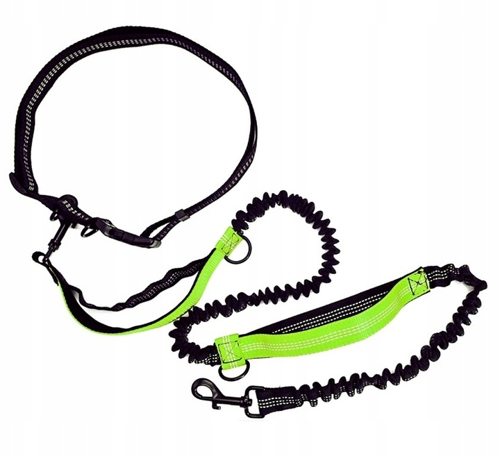 Smycz elastyczna do biegania z psem pas 2m U001