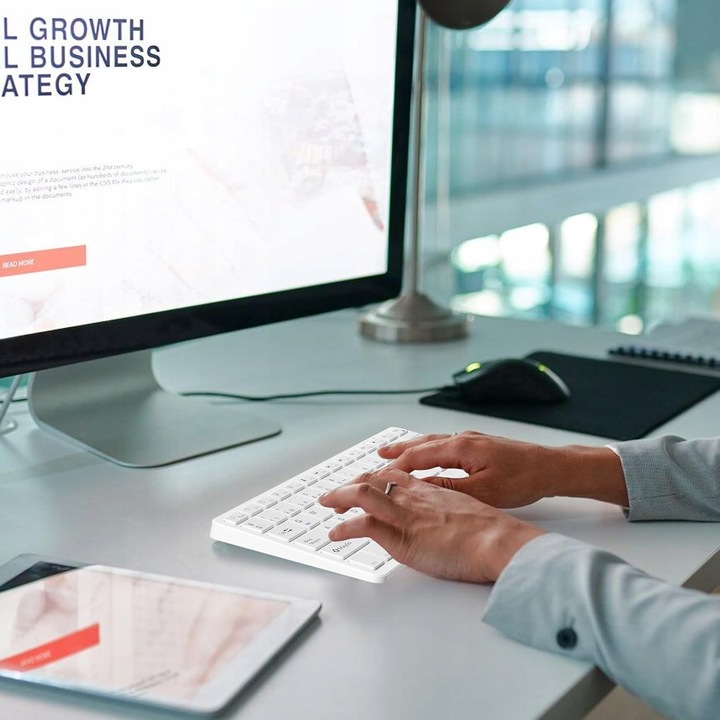 KLAWIATURA BEZPRZEWODOWA UNIWERSALNA BLUETOOTH USB-C PRZENOŚNA TABLET TV PC