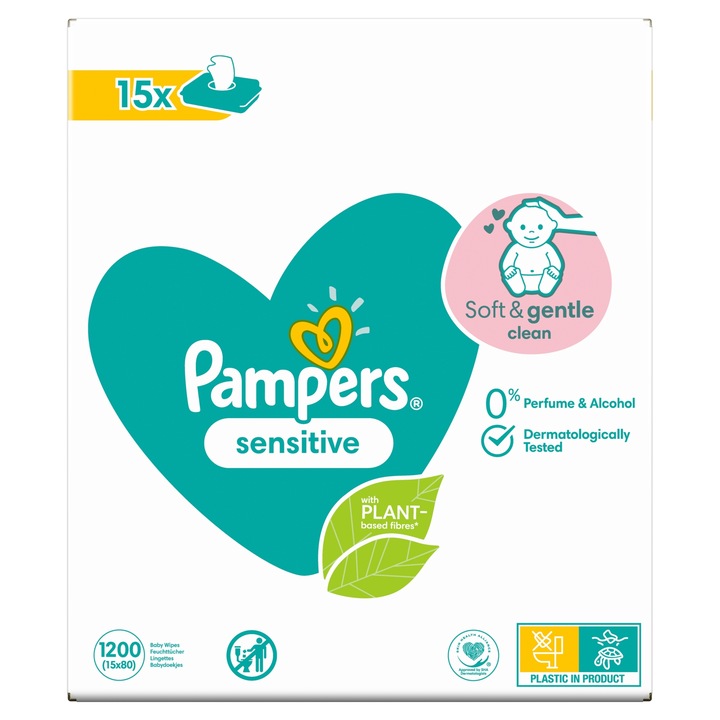 Pampers Chusteczki nawilżane Sensitive 30x80 szt.