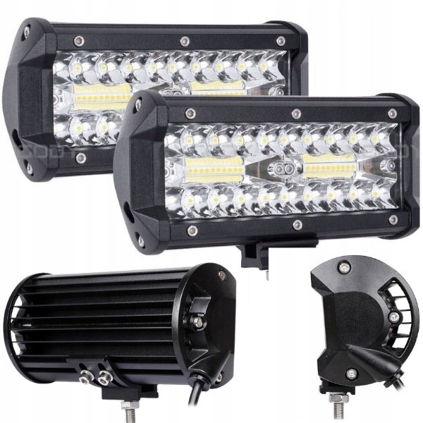 Zestaw 2 x halogen Lampa robocza oświetlenie LED 120W 12-24V