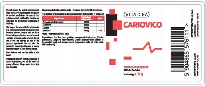 Cariovico - wsparcie dla Twojego serca