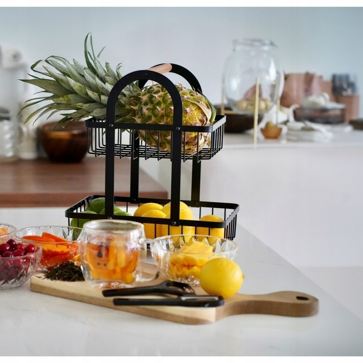 KOSZ na OWOCE piętrowy ORGANIZER koszyk Tadar Rainbow 27x18,5x31