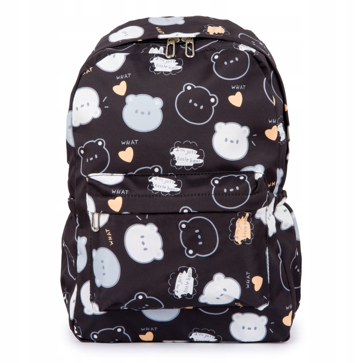 Tornister Plecak szkolny Dla Dziewczynki ZESTAW 3szt Duży w Misie we wzory