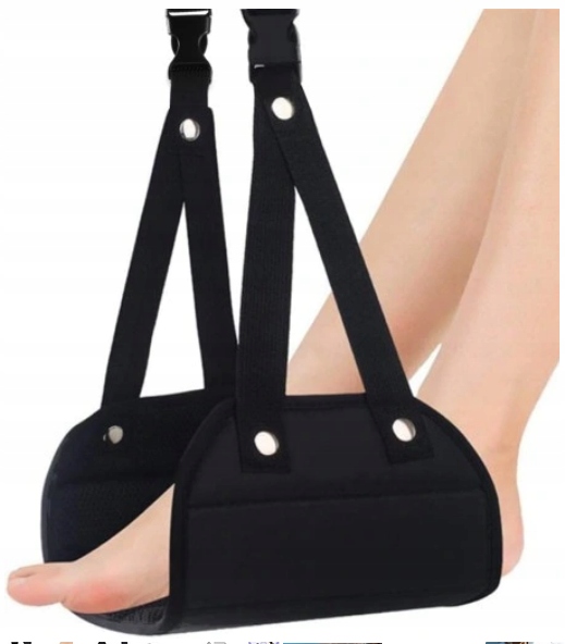 PODNÓŻEK PODRÓŻNY DO SAMOLOTU PRZENOŚNY SKŁADANY WISZĄCY MINI HAMAK NA NOGI