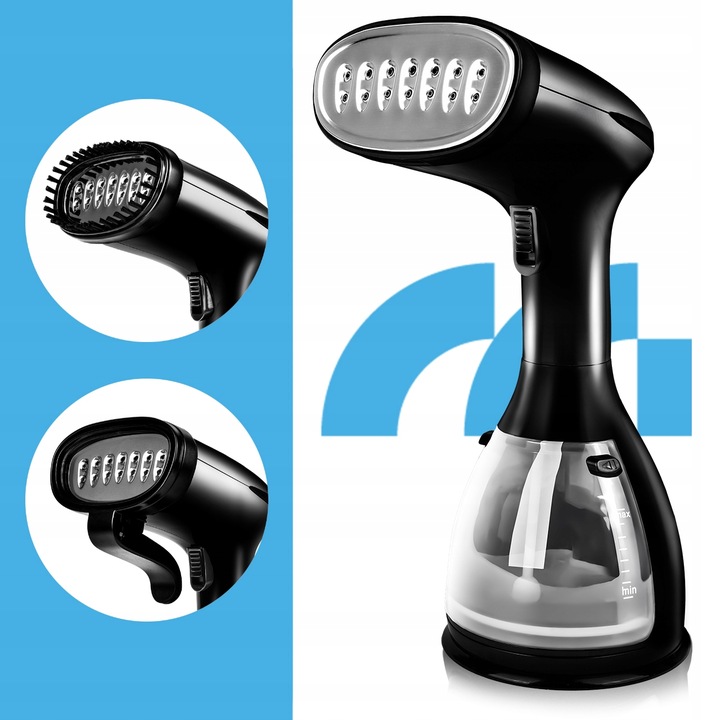 ŻELAZKO PAROWE PAROWNICA DO UBRAŃ STEAMER KLIPS 7w1 PAROWY ZESTAW