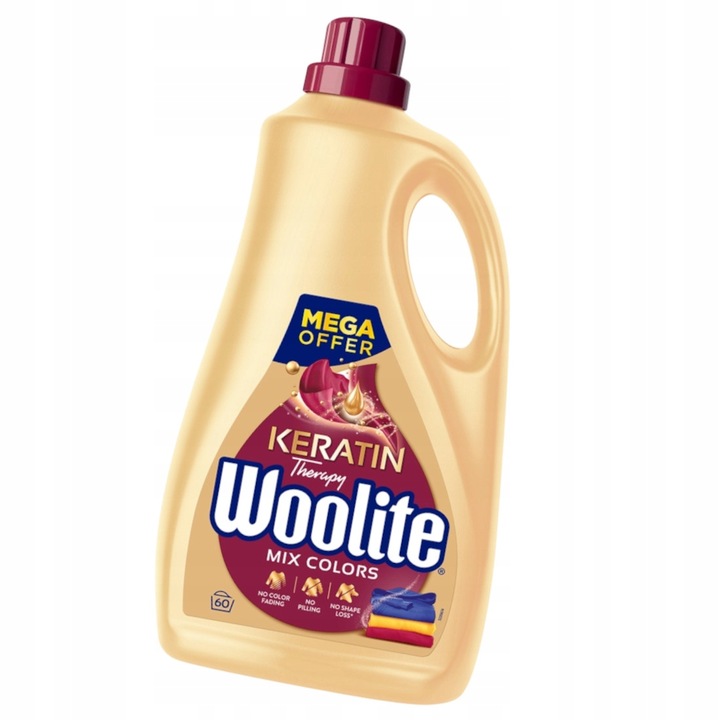 Płyn do prania koloru WOOLITE Keratin Therapy Color 60 prań 3,6 l