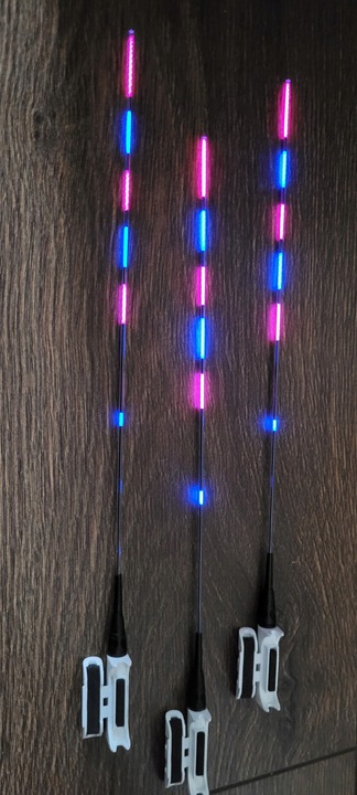 Komplet 3x Świecący Sygnalizator Fedeer - Drgająca Szczytówka + 3 Baterie