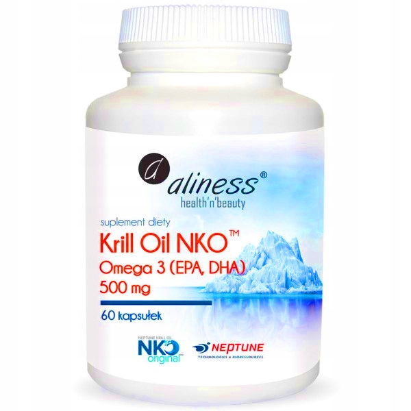 Aliness Krill Oil NKO Omega 3 60 kaps. olej z kryla serce układ nerwowy