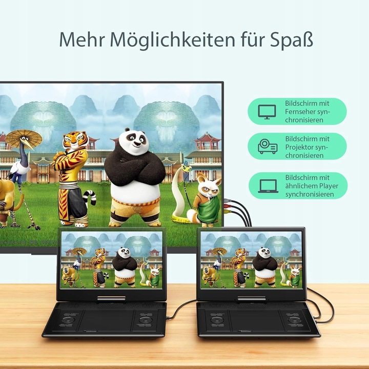 Przenośny odtwarzacz DVD YOTON YD155