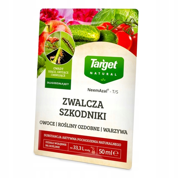 Płyn owadobójczy na ziemiórki mszyce przędziorki 50 ML Target NeemAzal