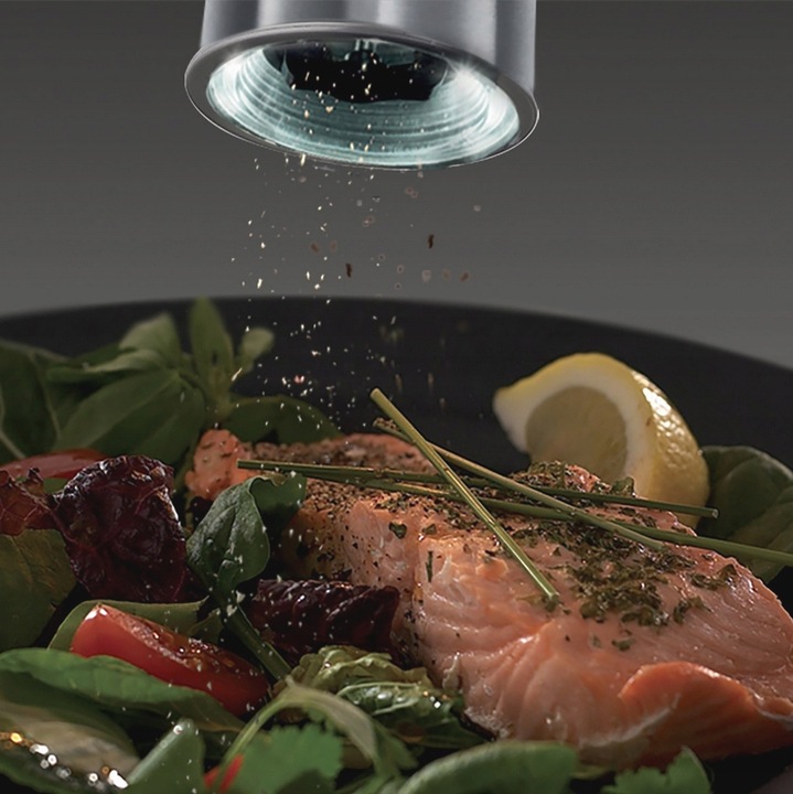 ZESTAW 2x ELEKTRYCZNY MŁYNEK DO PIEPRZU I SOLI ZIOŁA PRZYPRAW