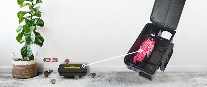 ULTRAMOCNA TRUTKA GRANULAT NA MYSZY I SZCZURY BROMADIOLON STRONG 1KG