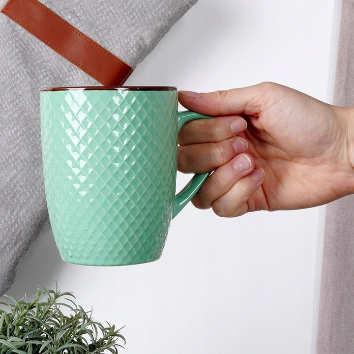 4x Kubki KOLOROWE do picia kawy herbaty ziół zestaw kubków kubek na prezent