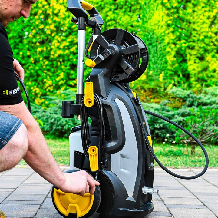 Myjka ciśnieniowa pompa mosiężna 3200W Indukcja 350bar ZESTAW PRO