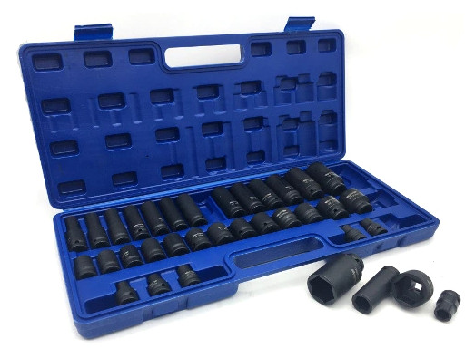 ZESTAW NASADEK UDAROWYCH 8-32 NASADKI UDAROWE 1/2 UDAR KLUCZA CR-MO