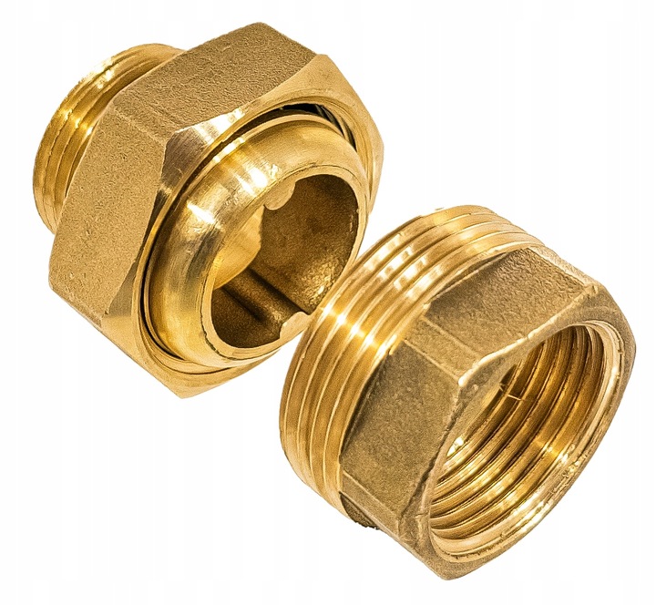 ŚRUBUNEK MOSIĘŻNY STOŻKOWY RÓWNOPRZELOTOWY 1" DN25 PROSTY MOCNY SOLIDNY