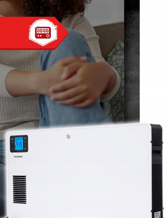 Grzejnik Konwektorowy Turbo Pilot Timer LCD Bardzo Mocny 2300W