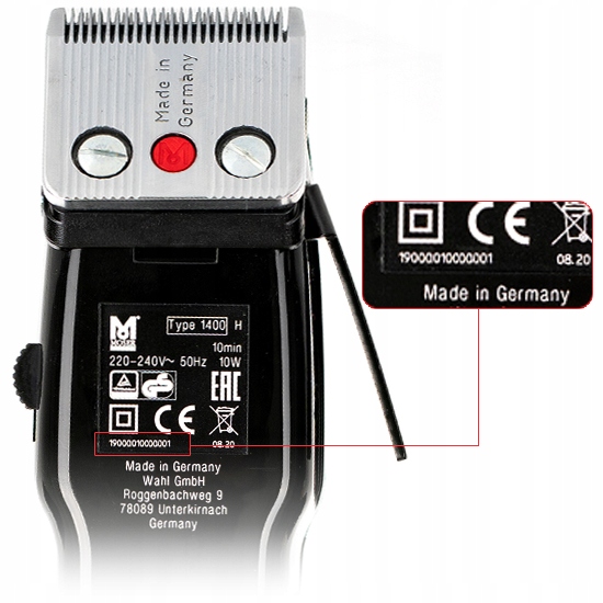 PROFESJONALNA MASZYNKA DO WŁOSÓW MOSER 1400-0087 PROFESSIONAL - NASADKA