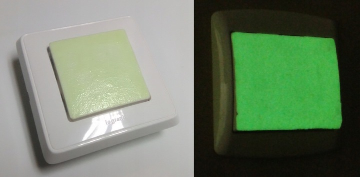 Farba świecąca w ciemności SUPERMOCNA 25ml 50g luminescencyjna zielona fluo