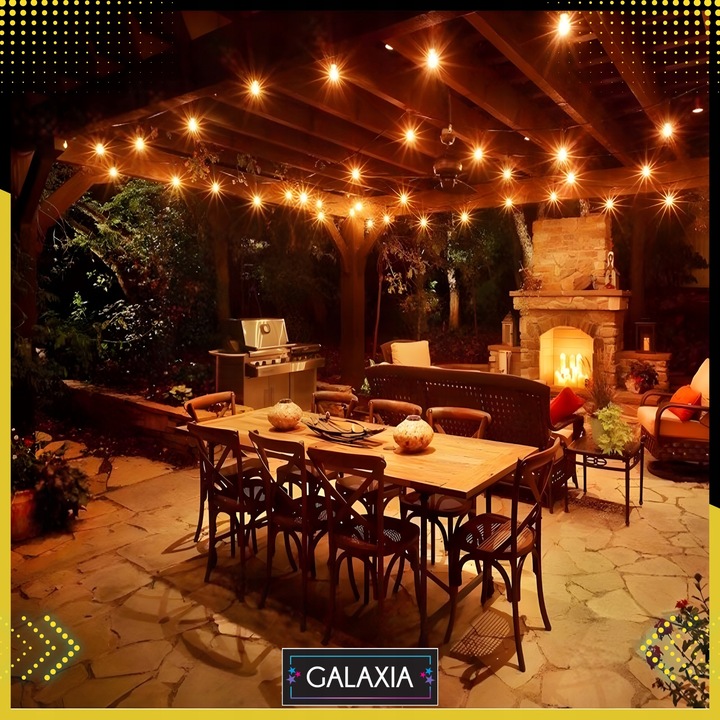 GIRLANDA ŚWIETLNA OGRODOWA 20m Żarówki 20 LED Zewnętrzna Lampki