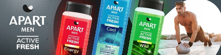 Apart Żel pod Prysznic Męski 3w1 Mix Zestaw 5x500