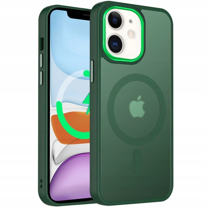 Etui Do iPhone 11 +Szkło 9H WZMACNIANE 360° Matt Case Do Magsafe