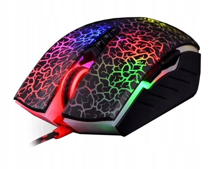 MYSZKA PODŚWIETLANA GAMINGOWA DLA GRACZY A4TECH A70 PRZEWODOWA + PODKŁADKA