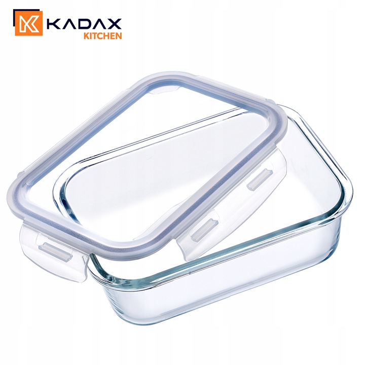 POJEMNIK NA ŻYWNOŚĆ SZKLANY ZESTAW POJEMNIKI SZKLANE POKRYWKĄ LUNCHBOX