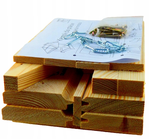 Karmnik dla ptaków do samodzielnego montażu – solidny, drewniany