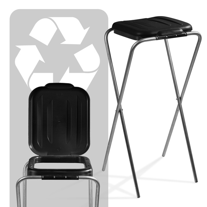 STOJAK KOSZ DO SEGREGACJI ŚMIECI 1 STANOWISKO WOREK 120L KOSZ NA ODPADY