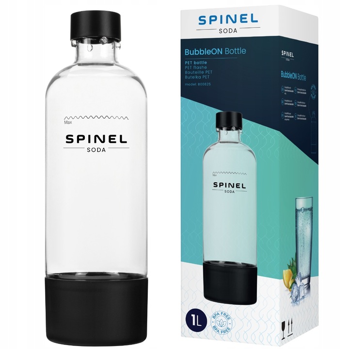 BUTELKA SPINELSODA DO SATURATORA BUBBLEON 1L DO WODY BPA FREE