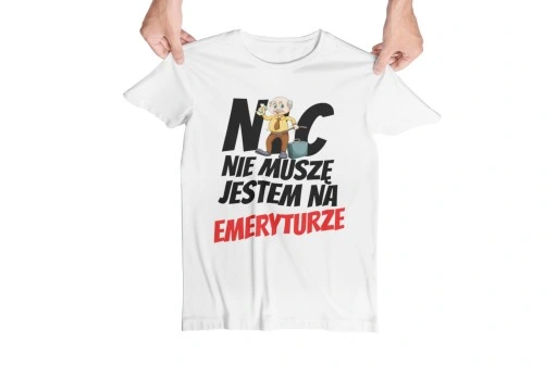 Prezent dla EMERYTA Emerytura KOSZULKA Pomysł