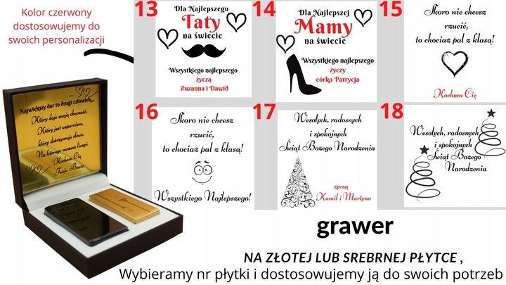 Zapalniczka Plazmowa VIP Usb Dotyk Żarowa Prezent na Dzień Dziadka Grawer