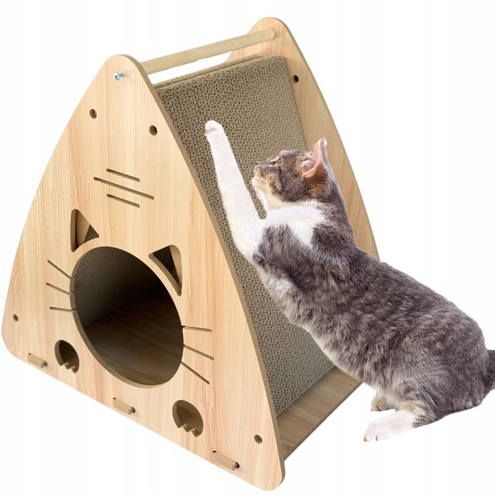 Petstore DRAPAK DLA KOTA Drewniany domek Budka Karton Legowisko