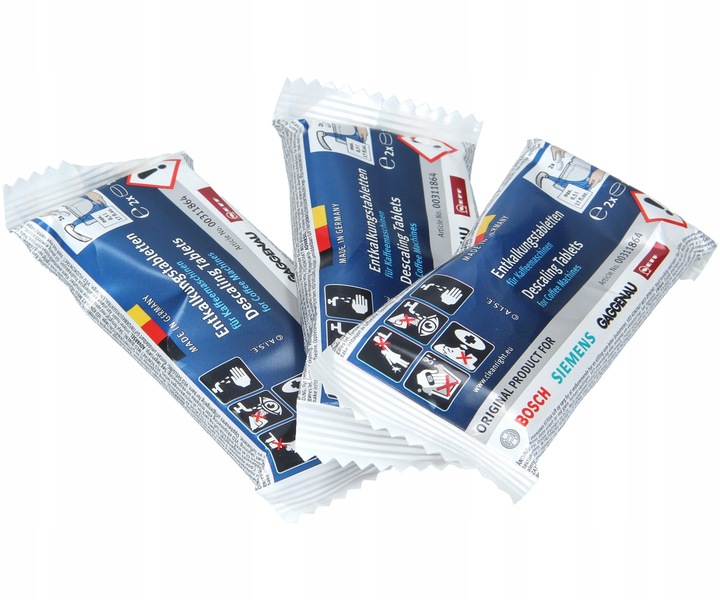 Środek odkamieniający w tabletkach do ekspresu | 6szt 18g uniwersalne