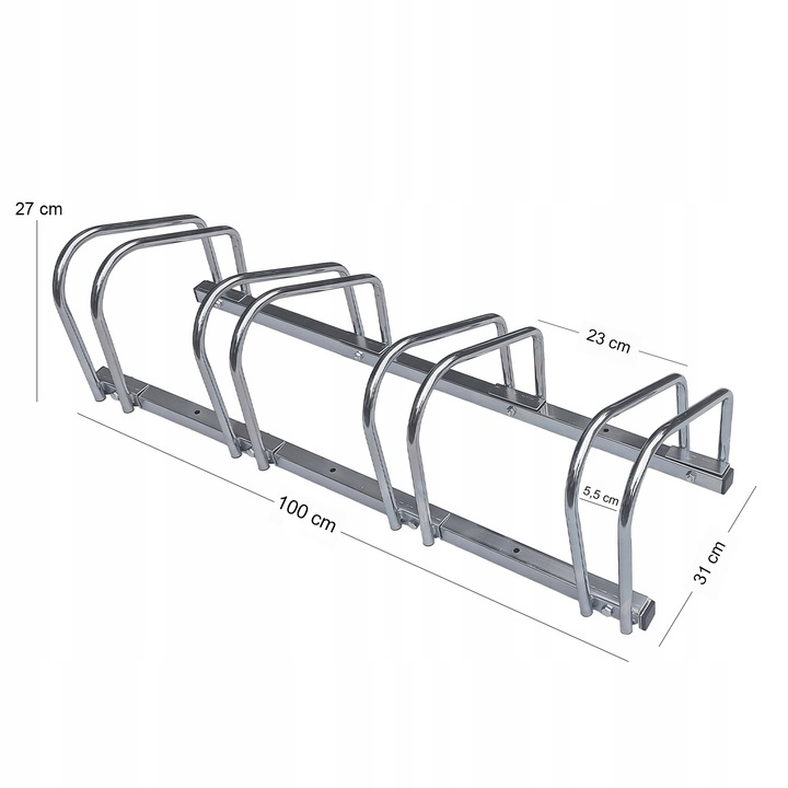 STOJAK NA 4 ROWERY PARKING ROWEROWY UCHWYT NA 4 STANOWISKA + UCHWYT GRATIS