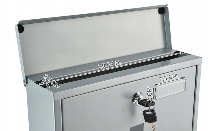 Skrzynka na Listy Pocztowa Gazety Pocztę Napis Duża Listowa A4 do Domu