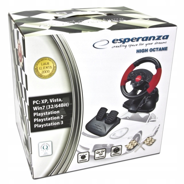 2 x Kierownica Esperanza HIGH OCTANE PC PS1 PS2 PS3