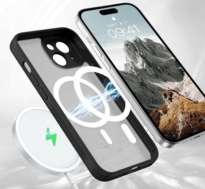 Etui do iPhone 13 |14 do MagSafe MATT CASE WZMACNIANE 360° MOCNE PREMIUM