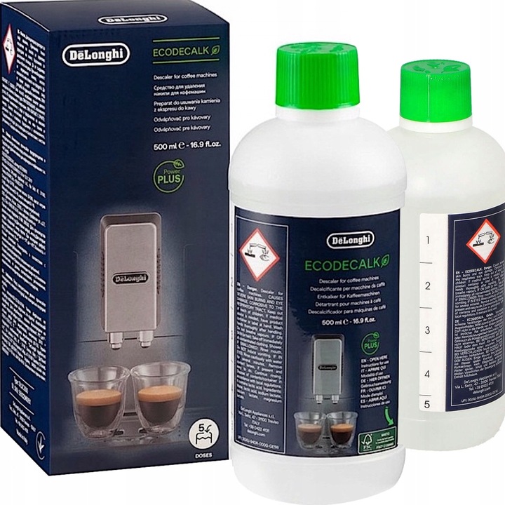 MOCNY ODKAMIENIACZ DO EKSPRESÓW DeLonghi EcoDecalk - 500ml - ORYGINAŁ