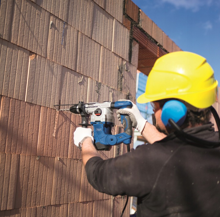 Lekki Młot Udarowy Wyburzeniowy SDS PLUS 2 Dłuta 5J 1,3kW SCHEPPACH